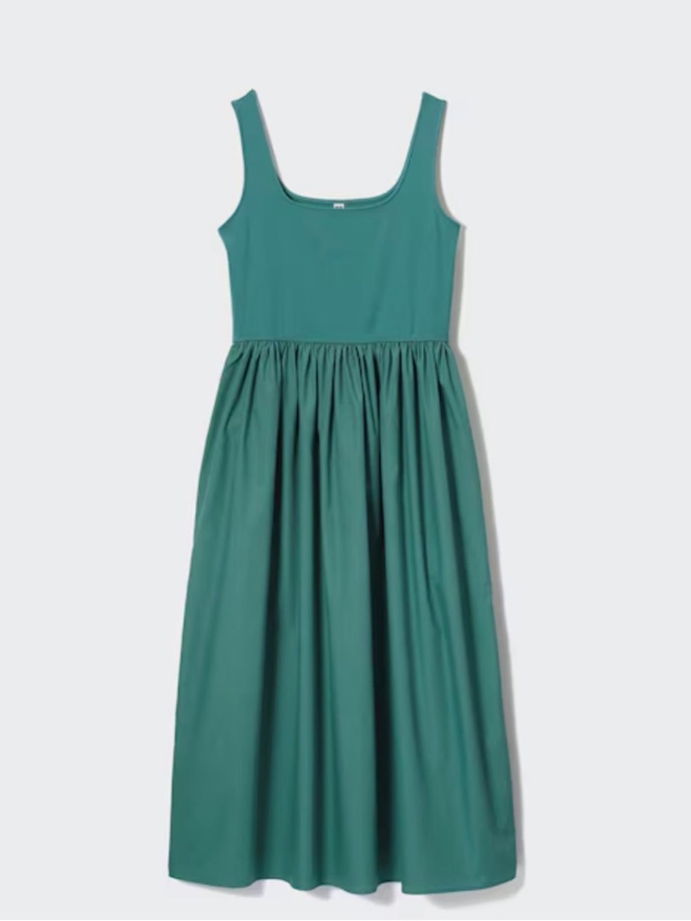 UNIQLO Green Sleeveless Flare Dress – Size Small – Worn Once
